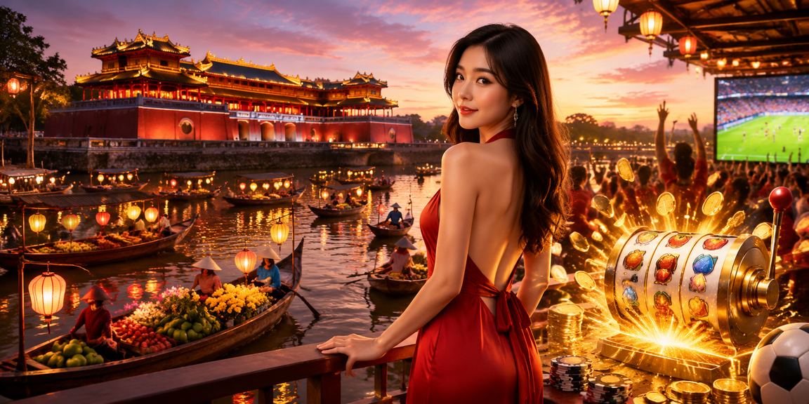 Người dùng tại Huế trải nghiệm slot game trên bãi biển qua điện thoại di động