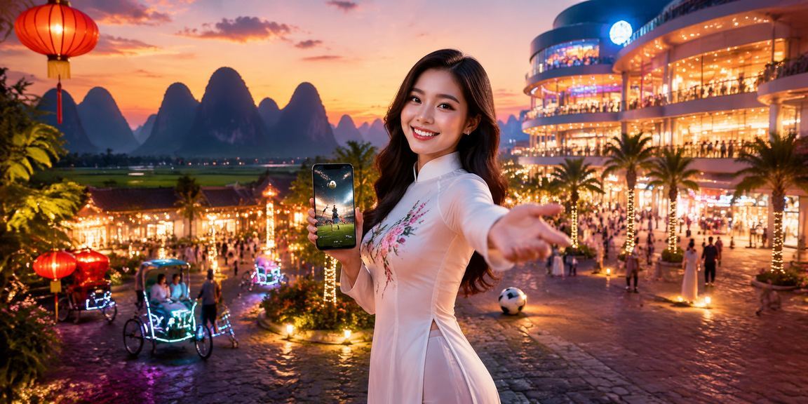 Người hâm mộ bóng đá tại Ninh Bình theo dõi kèo trực tiếp trên điện thoại trong mùa lễ hội